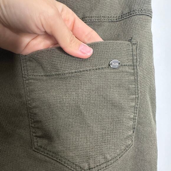 FLOG Shely Olive OG Pull on Jogger green stretch drawstring pockets women's 29 - Picture 8 of 10